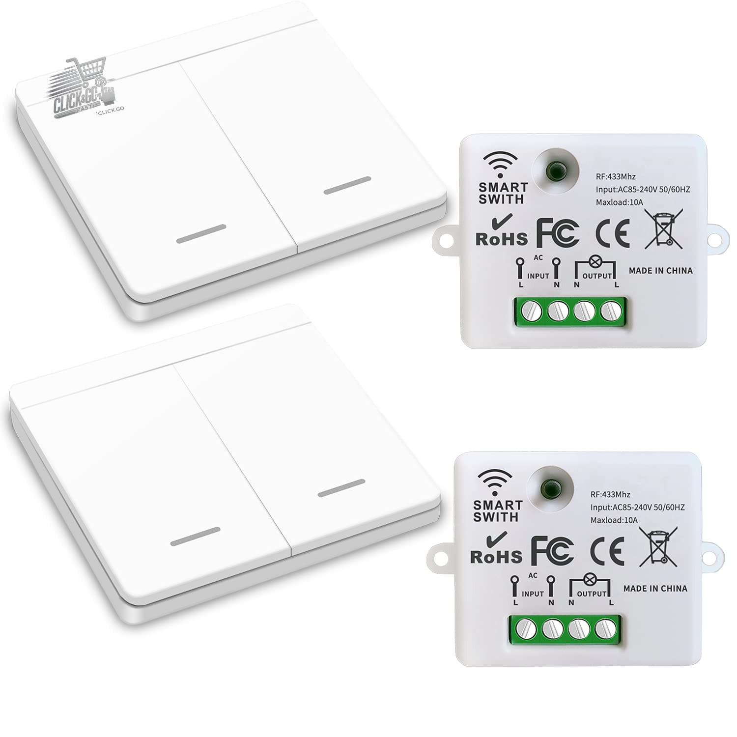 Wireless Light Switch, Safety Switch RF Transmitter and