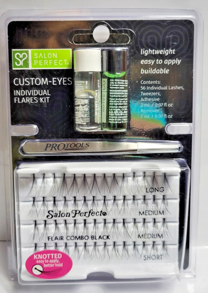 Salon Perfect Custom Eyes Individual Flares Kit NEW IN BOX Black