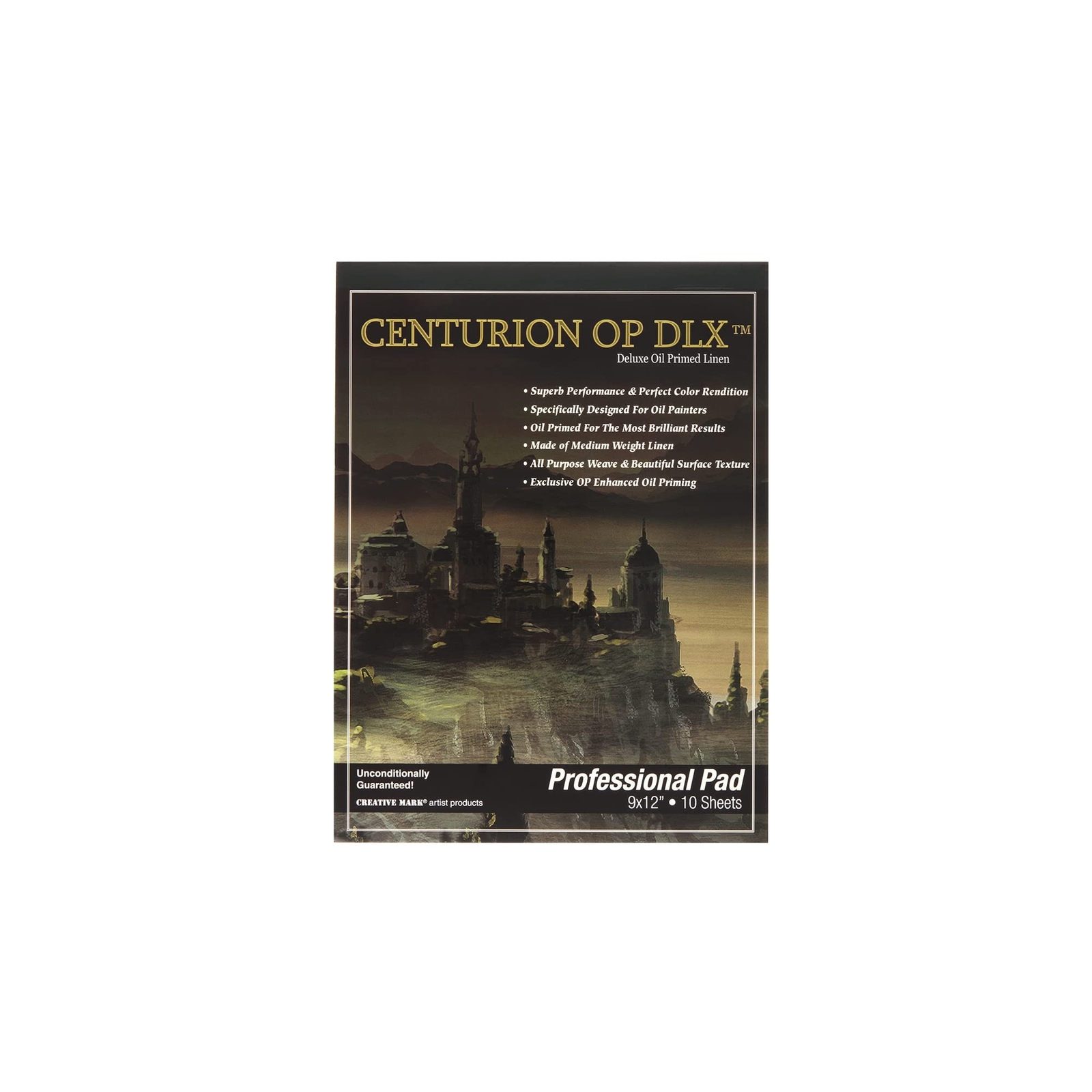 Centurion Deluxe Oil Primed Linen Pad (9x12 in) 10 Sheets per Pad –11 oz.