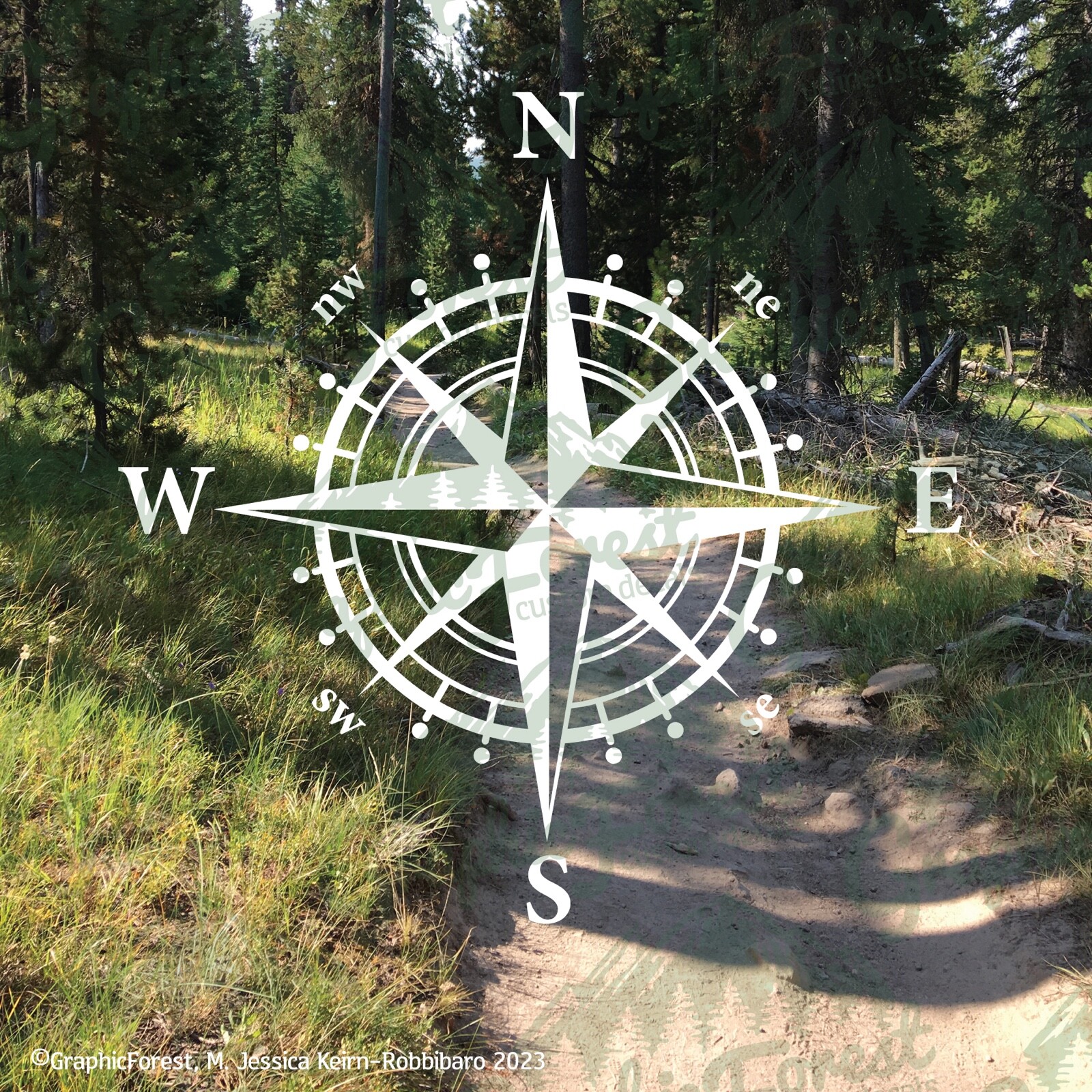 Compass Decal