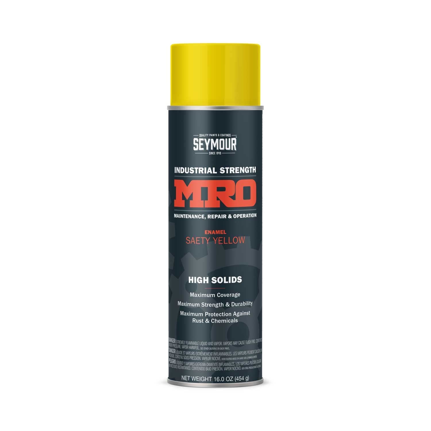 620-1419 Industrial MRO High Solids Spray Paint, Safety Yellow