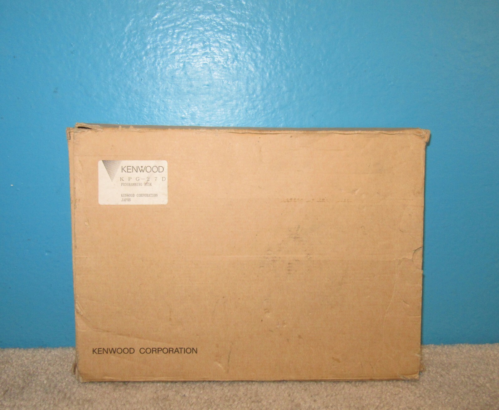 Original Kenwood KPG-27D Programming Disk & Manual w/ Original Box