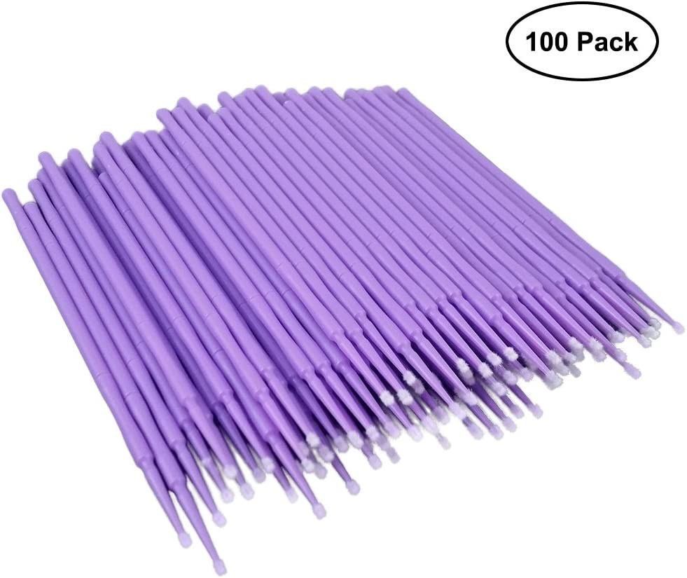 ATLIN Touch up Paint Brushes, 100 Pack of 1.5Mm Disposable Micro Applicators for