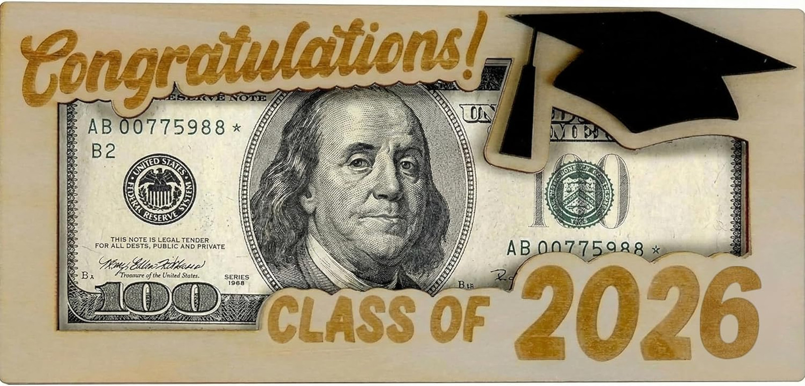 Graduation Money Holder, Money Holder for Cash Gifts Graduation, Class of 2026 G