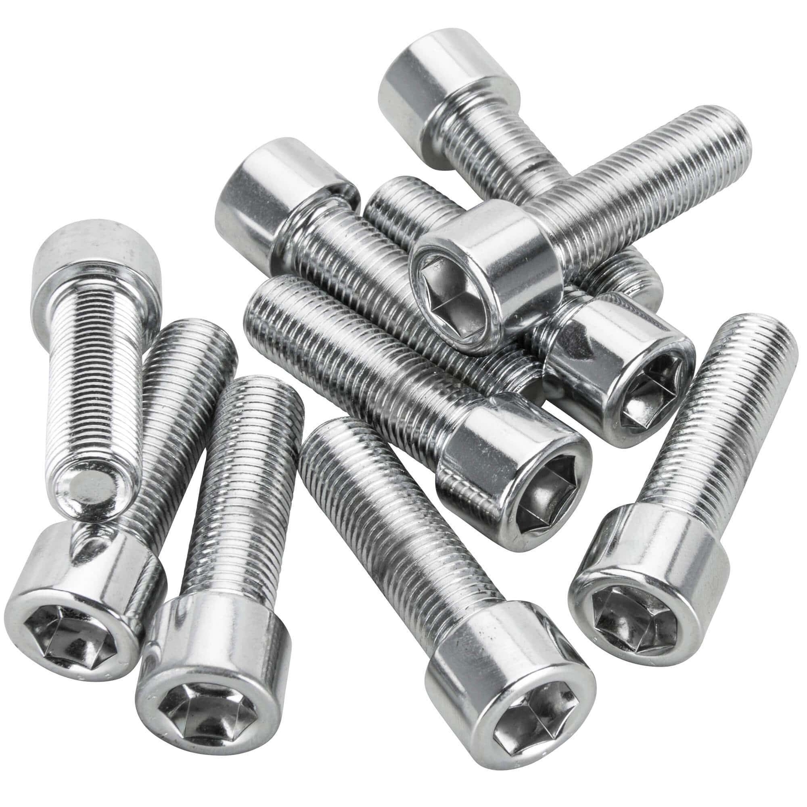 #PSHC-243 7/16-20 x 1-1/2" Polished Chrome Socket Head Allen Bolt 10 Pack Colony