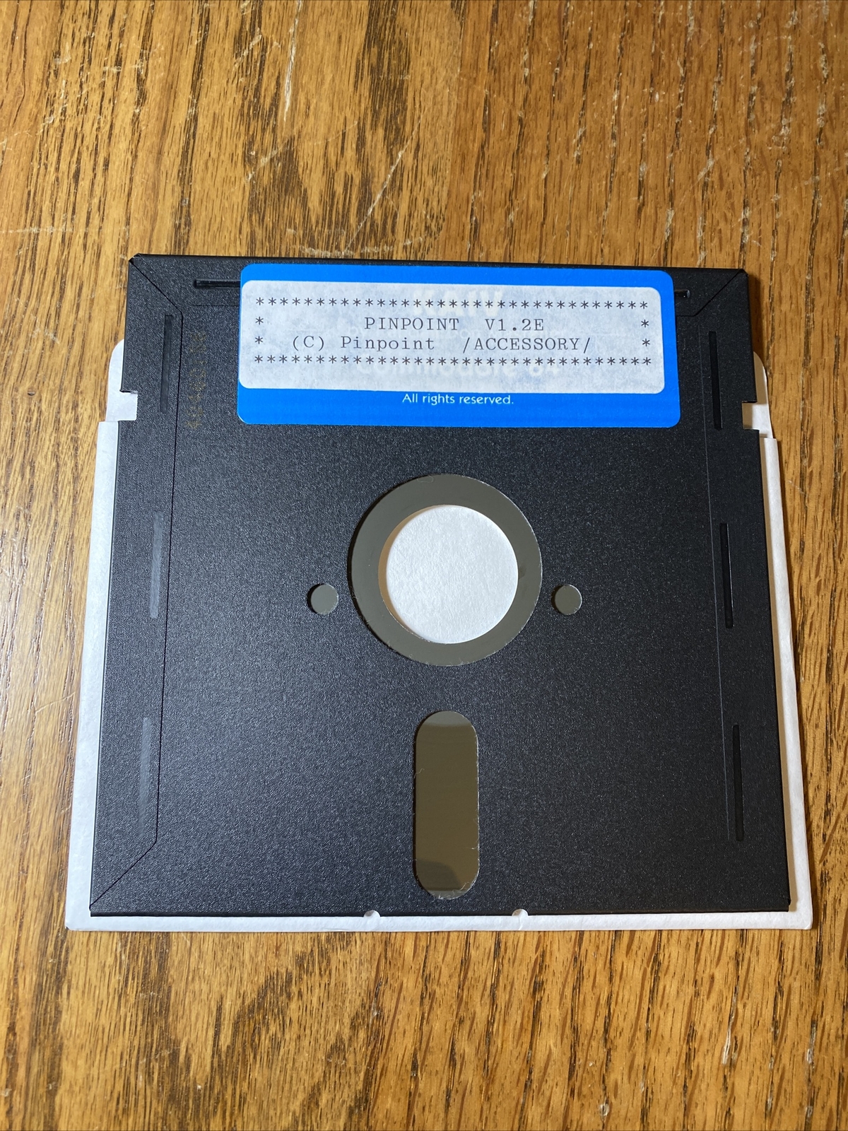 Apple IIe IIc Pinpoint 1.2E 1986 Upgrade 5.25” Floppy Disk Software