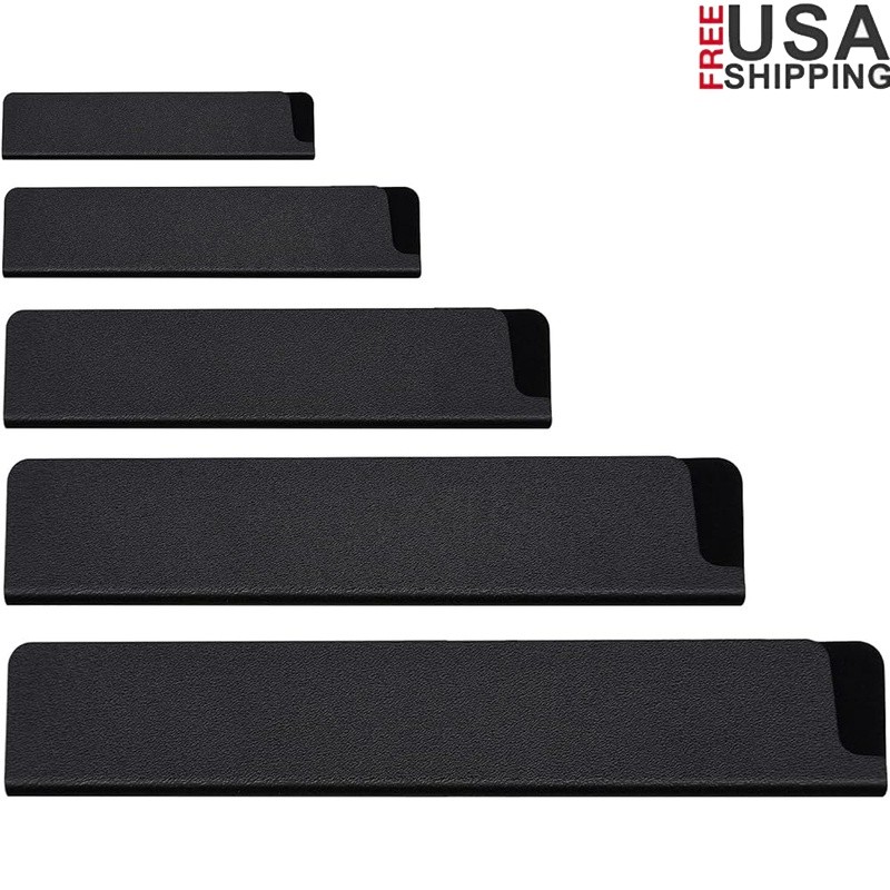 Knife Guards Protection W/ Felt Lining Durable ABS Plastic Scabbard Set 5 Pcs US