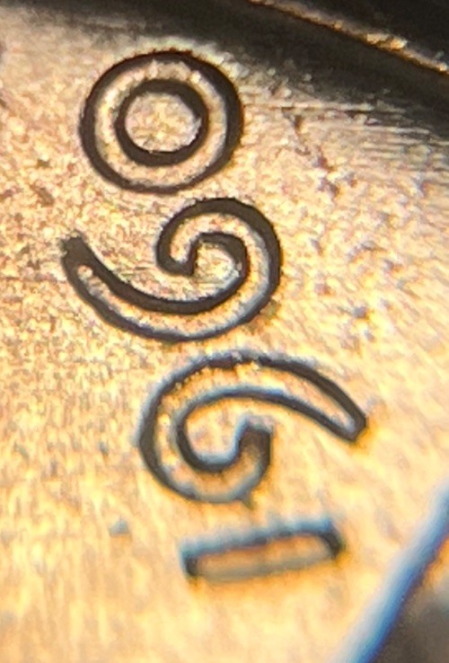 1960 Lincoln Penny Errors DDO Doubling In Date Errors Uncirculated