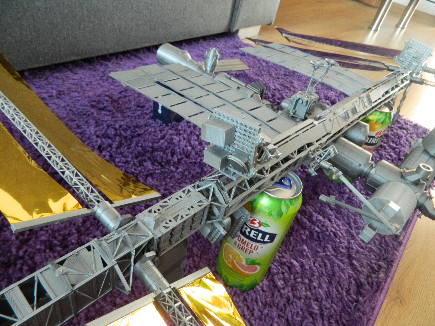 3d printed ISS 1:50 International space station 200 parts