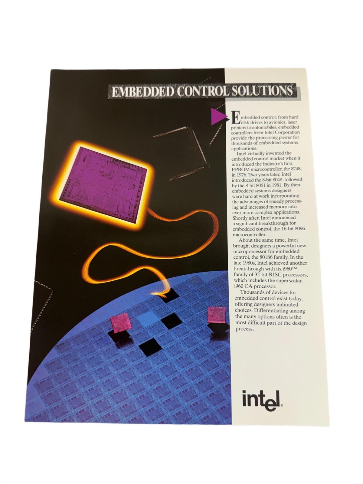 Intel 1994 MCS-96 / 186 / MCS-51 AP Builder Software Literature Borchure
