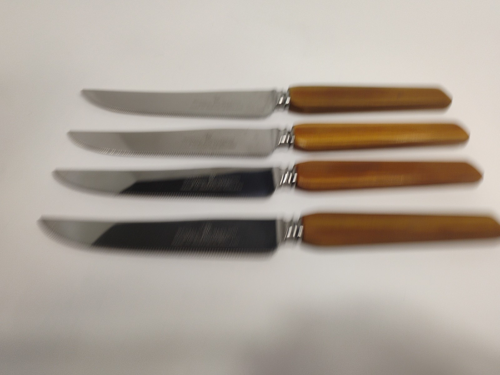 Vintage Sheffield England Steak Knives- Westall Richardson Stainless Steel