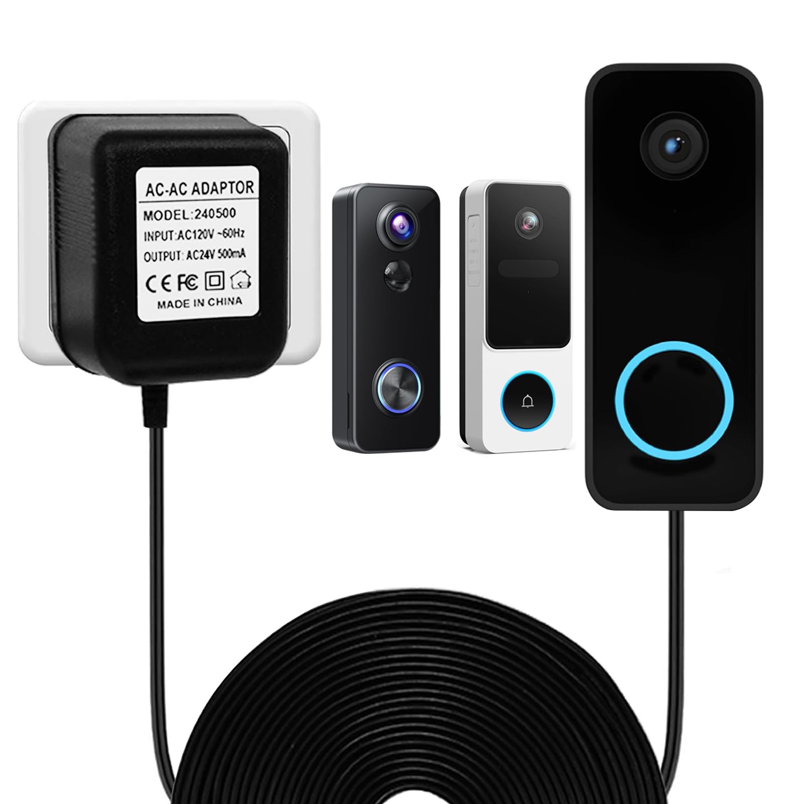 24V Doorbell Transformer Compatible with WYZE v2, AOSU Doorbell,...