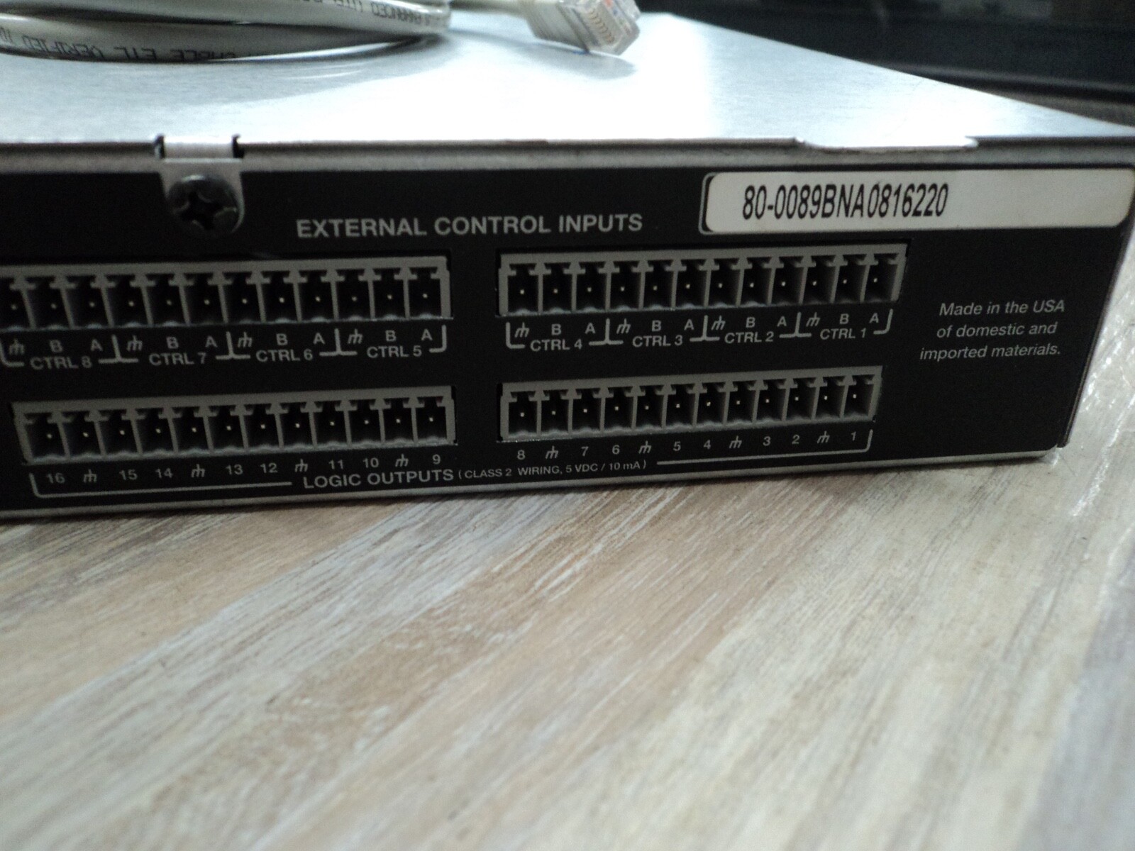 Symetrix External Control Expander Item ID: XCONTROL W/ SHELF