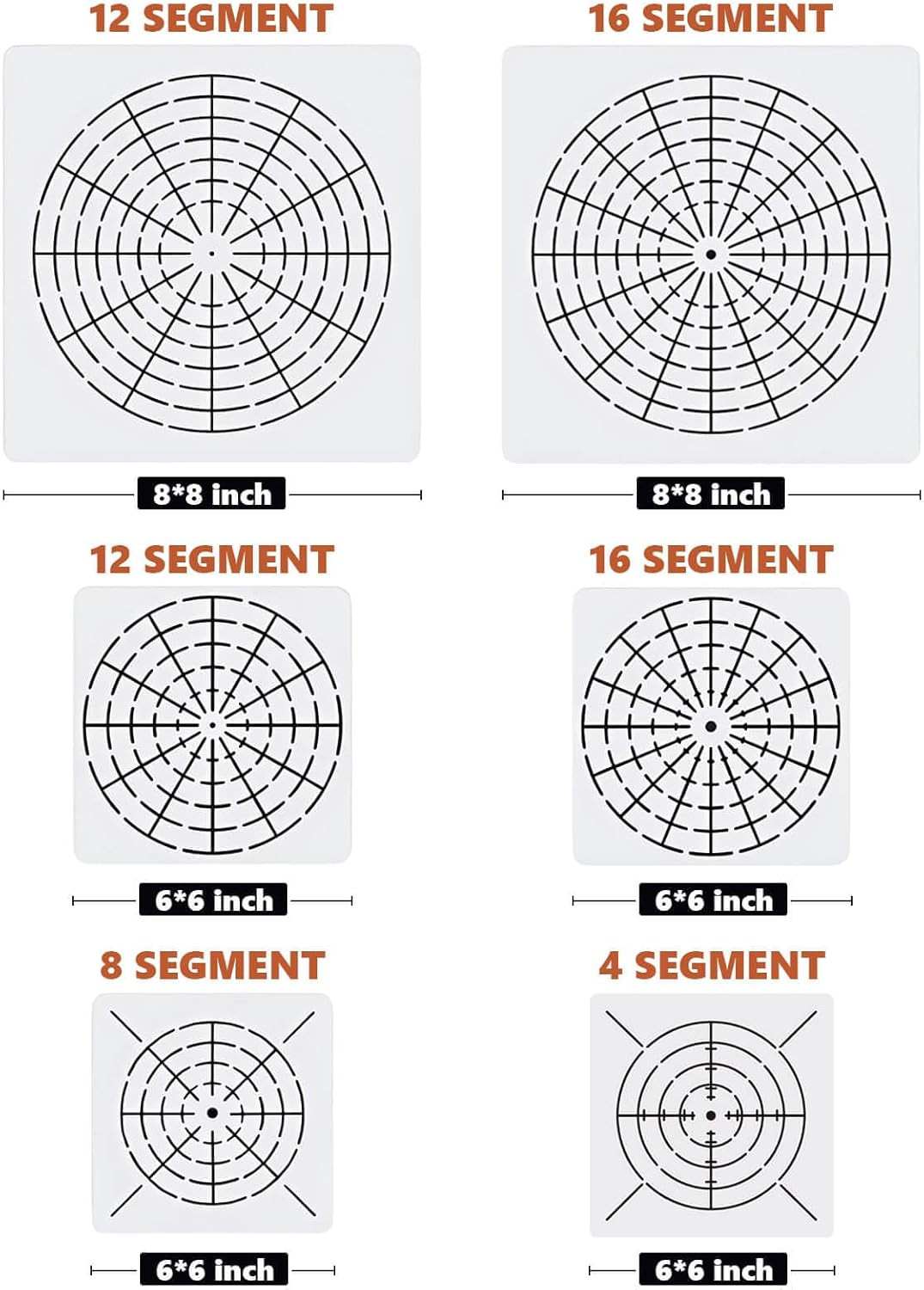 Mandala Dot Tool Template Set - 6 Pieces for DIY Art Projects and Decor