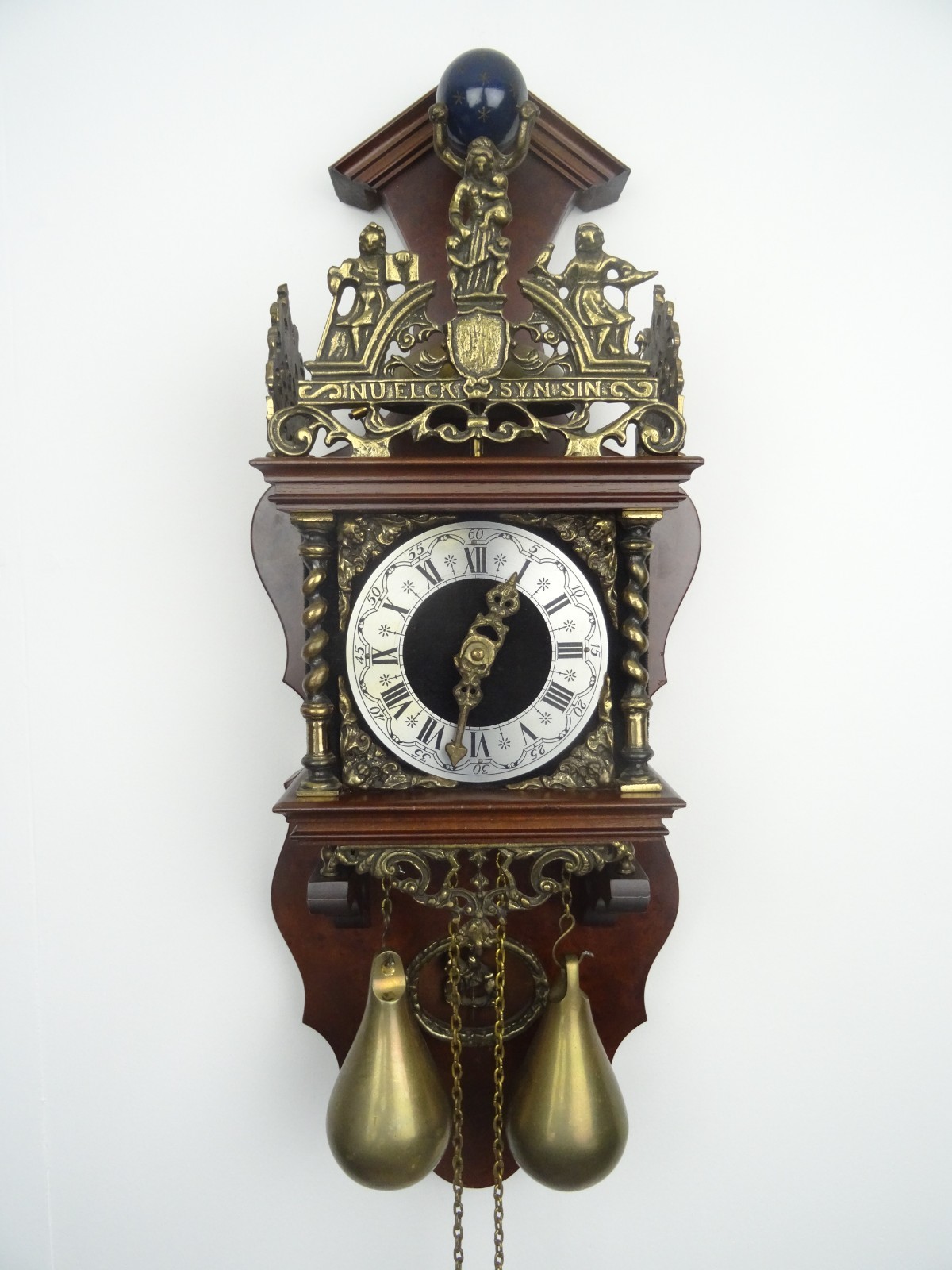 Dutch Zaanse Vintage Antique Wall Clock 8 day Holland (Warmink Wuba era) REPAIR
