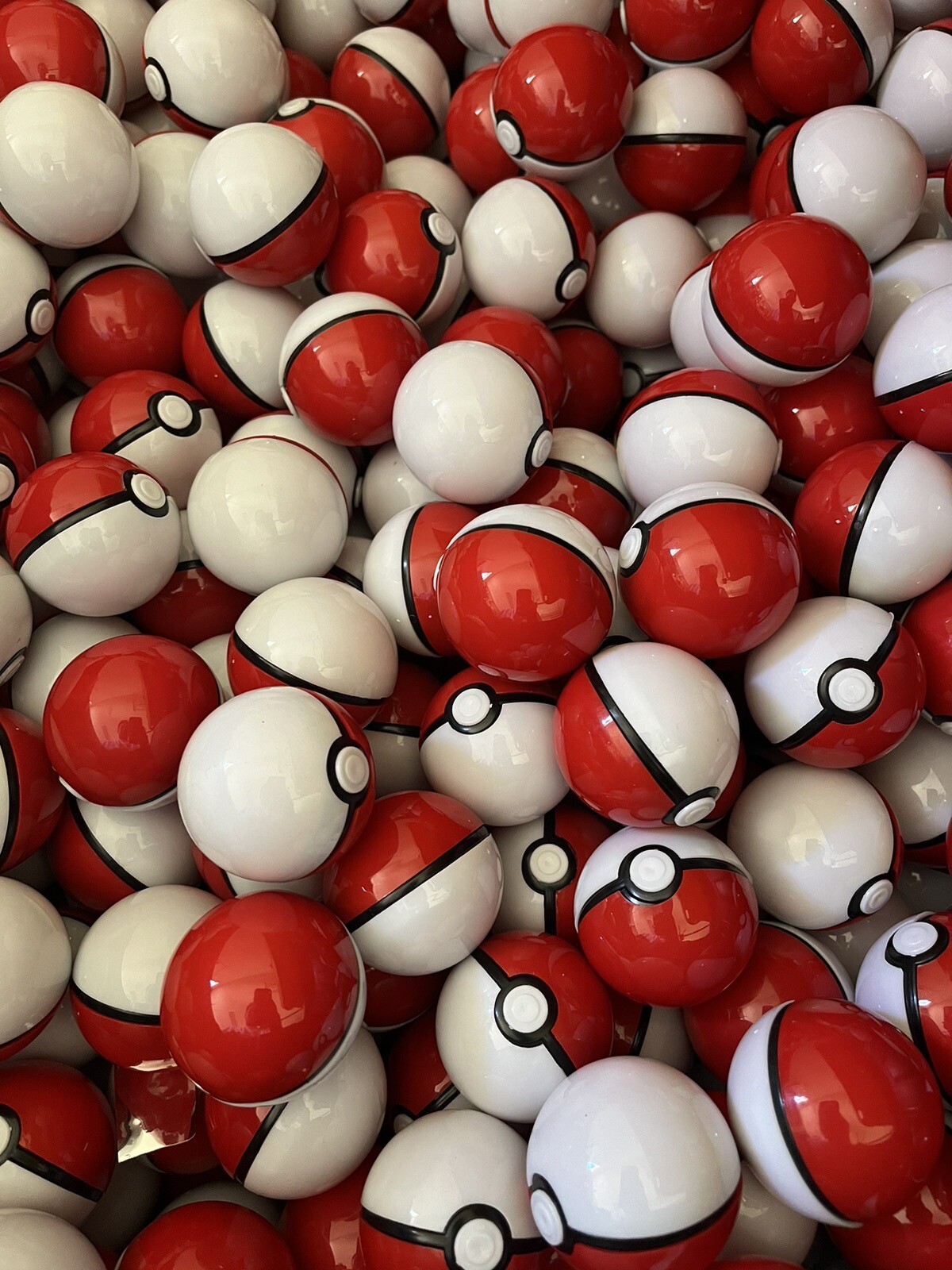 20 Red Mini 2” Pokeballs Toy Inside Easter Egg Hunt Kids Bday Party Piñata Favor