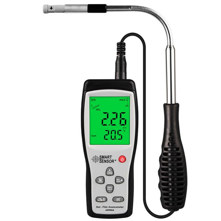 Hot Wire Thermal Anemometer Wind Speed Gauge Air Flow Velocity Tester 0~30m/s