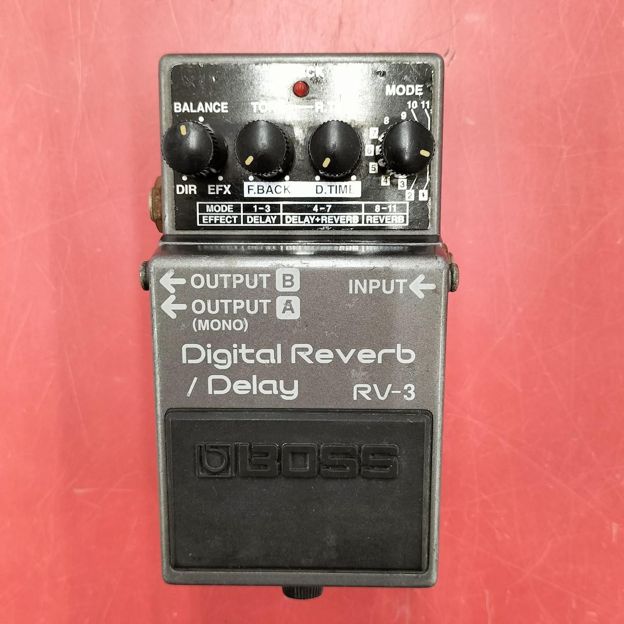 BOSS RV-3 Digital Reverb Delay Guitar Effects Pedal used