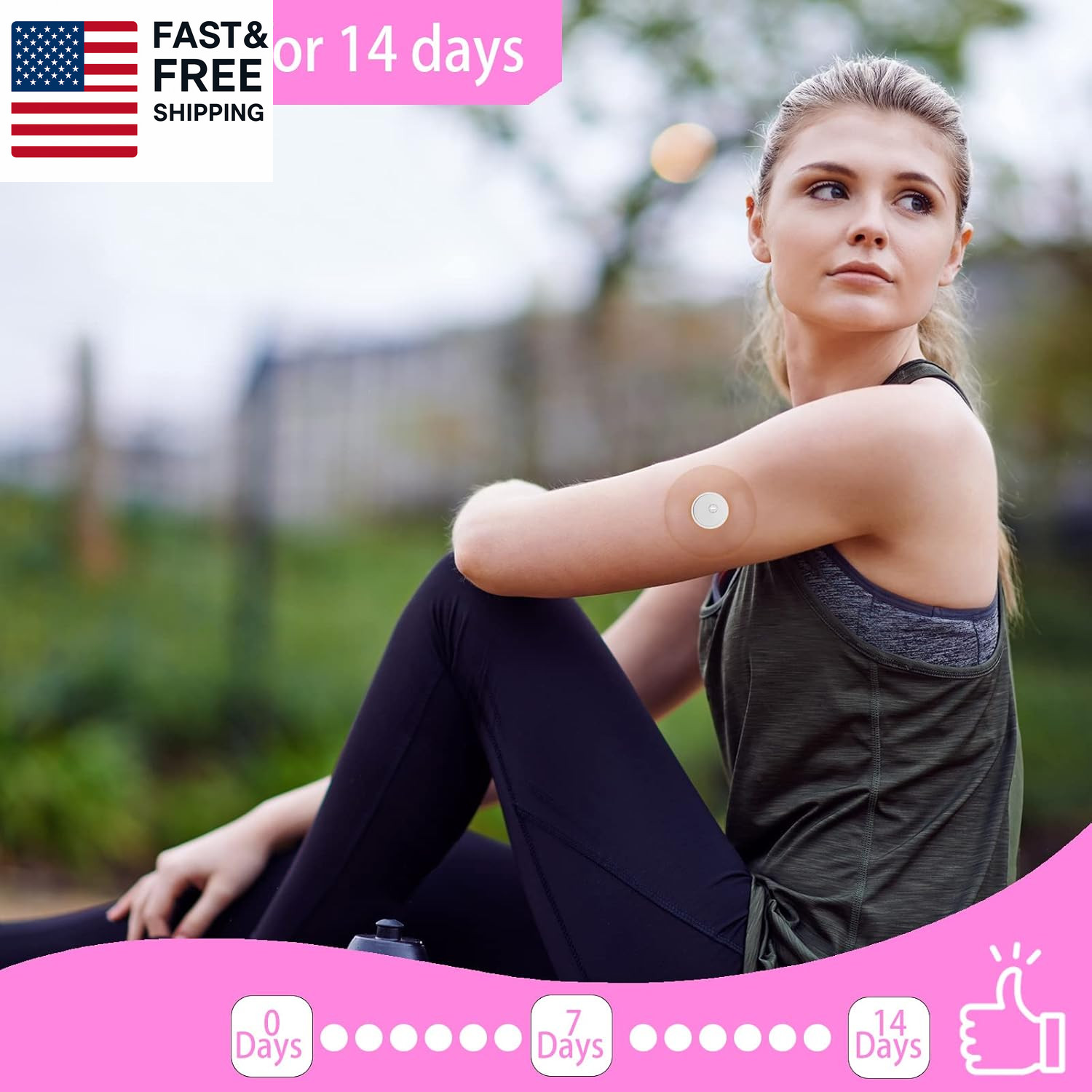 60Pack Freestyle 14 Day Sensor Patch & Libre 3 plus Sensor Covers Waterproof Adh