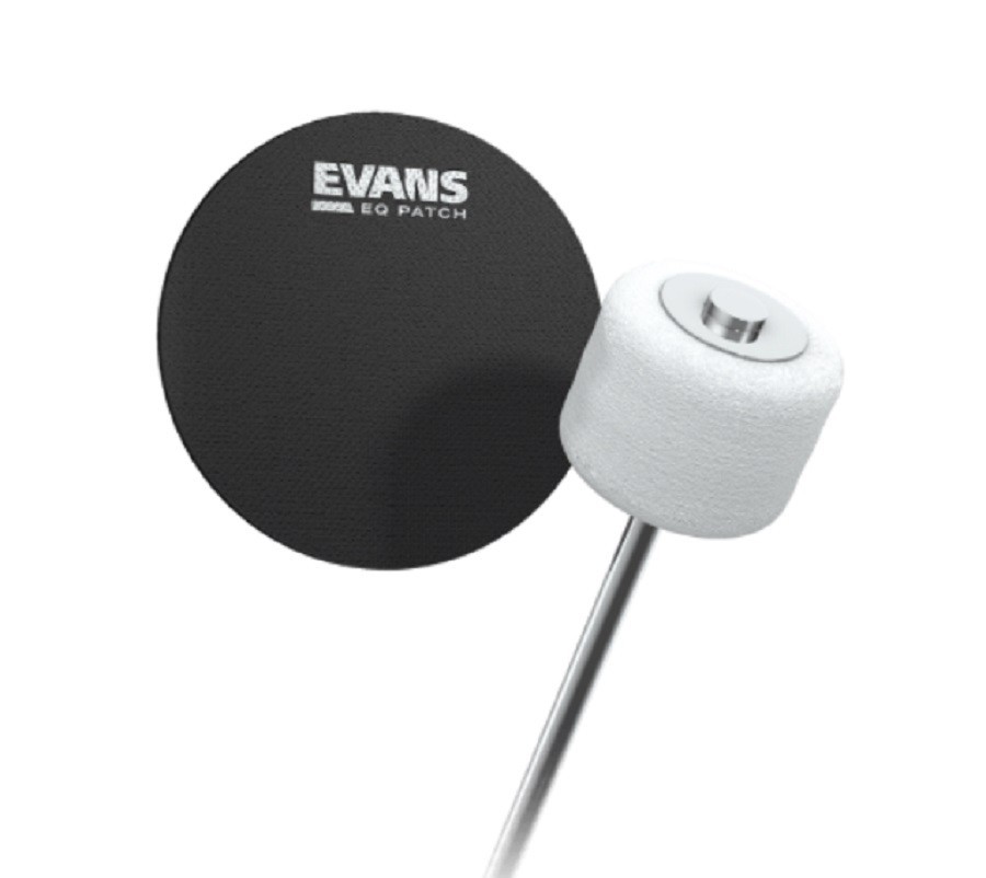 2-Pack Evans EQ Bass Drumhead Patches for Single Pedals EQPB1