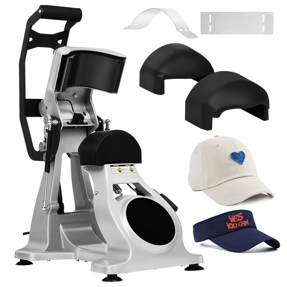 Automatic Double Heater Hat Cap Heat Press Machine w/ Auto Open Laser Alignment