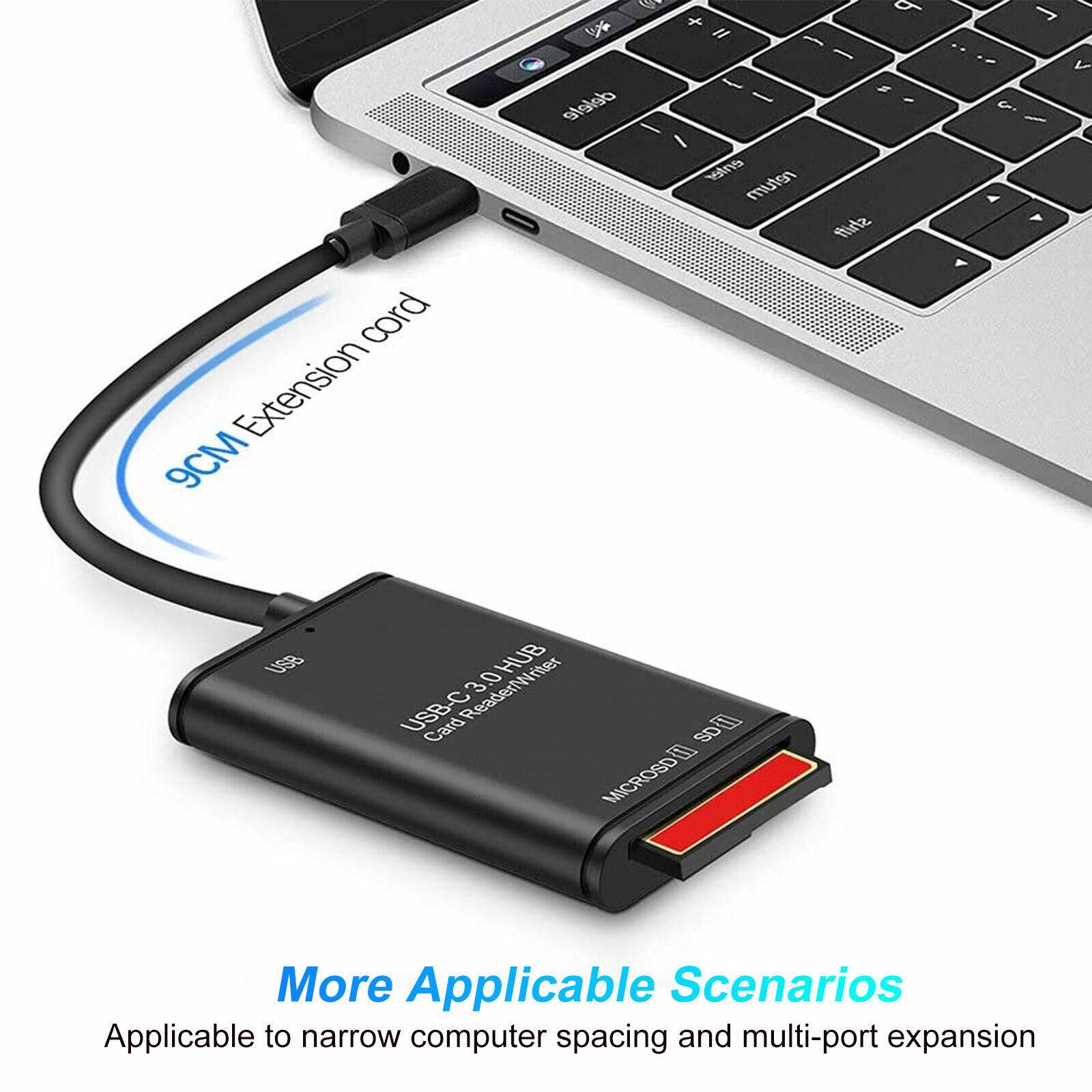 3in1 USB 3.0 Type C To SD/TF Card Reader Adapter Hub For Computer Cellphone Lot