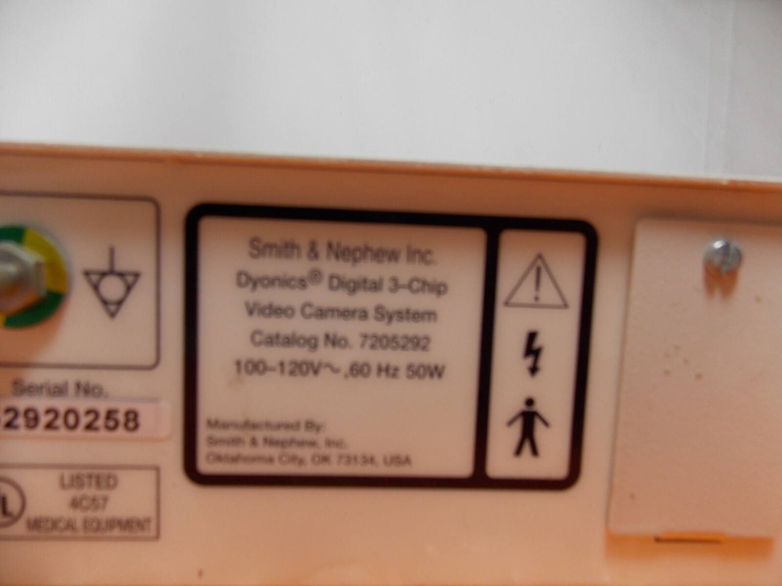 Smith & Nephew Dyonics Digital 3-Chip Video Camera System (LAM-2910)