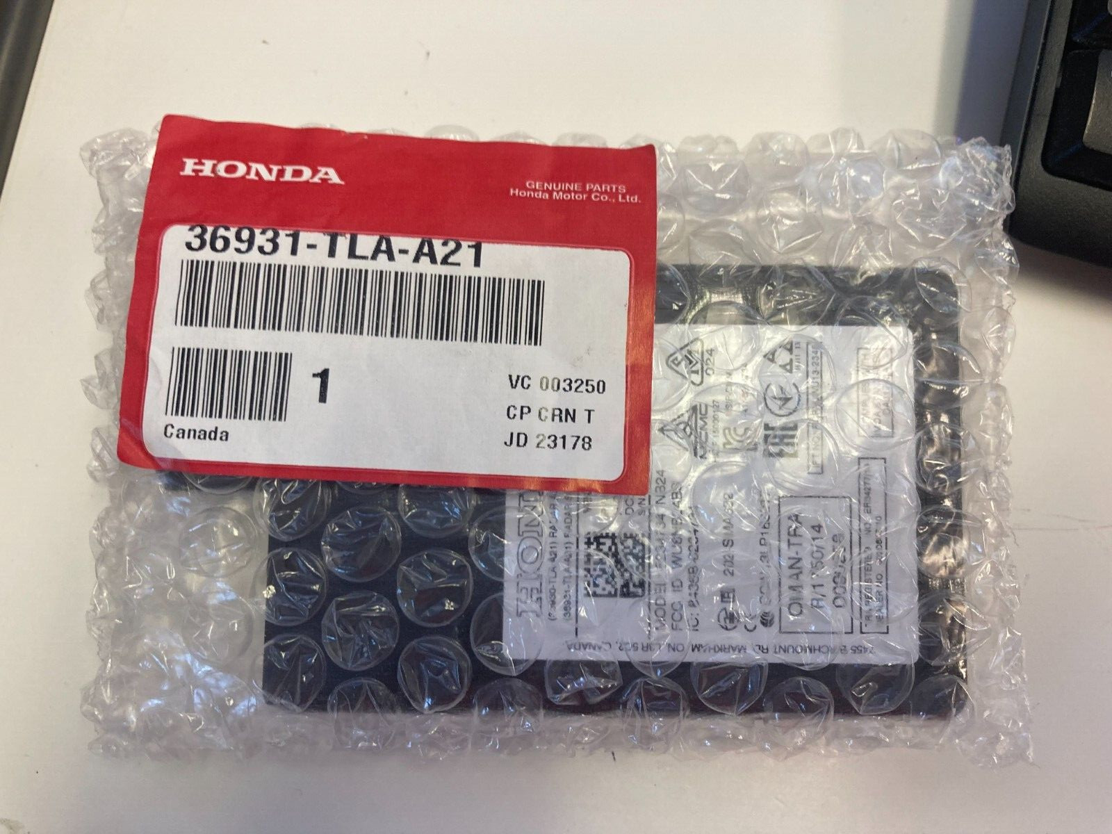 NEW IN BUBBLE SEALED, Genuine Honda Radar Sub-Assembly 36931-TLA-A21, LOWEST OEM