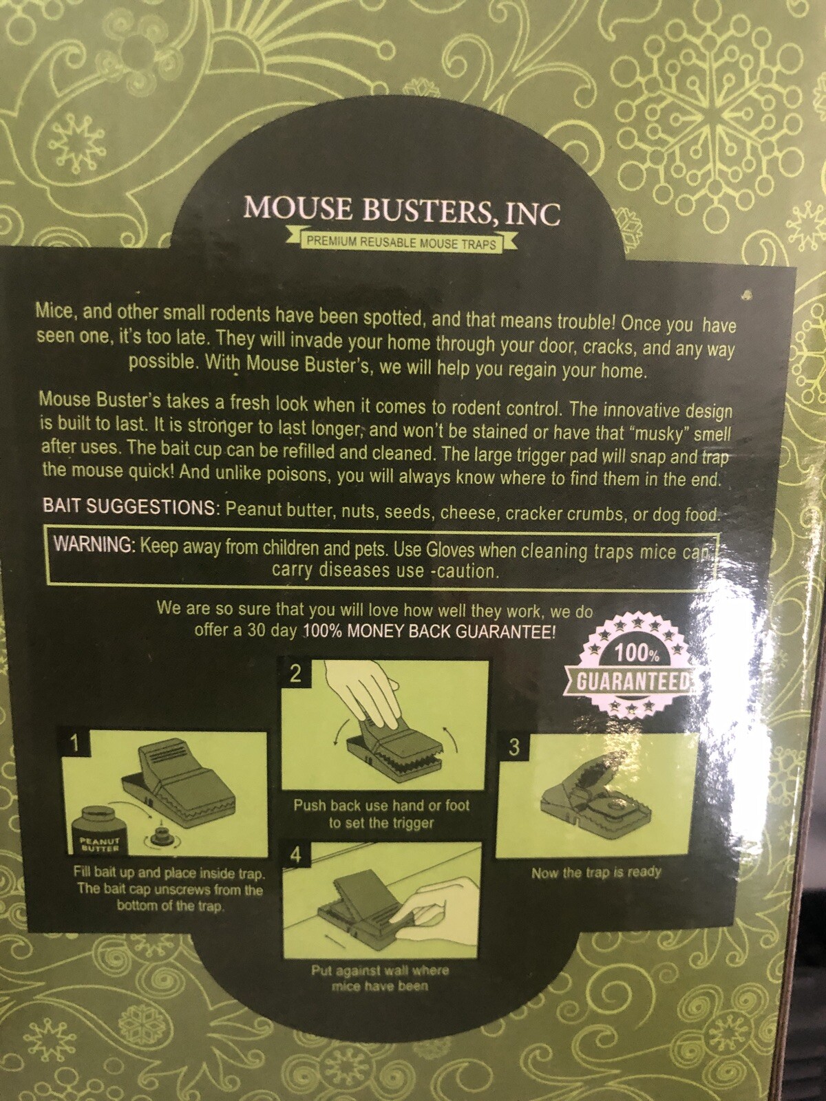 6 PCS Reusable Mouse Trap-Rat Traps Snap Rodent Killer Plastic Mouse Busters