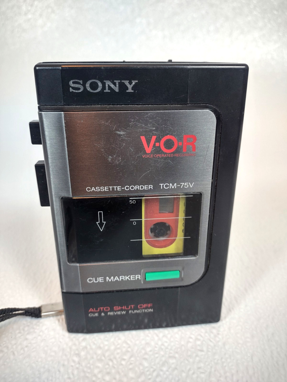 Vintage Sony TCM-75V Black Portable Cue Marker VOR Cassette Tape Recorder REPAIR