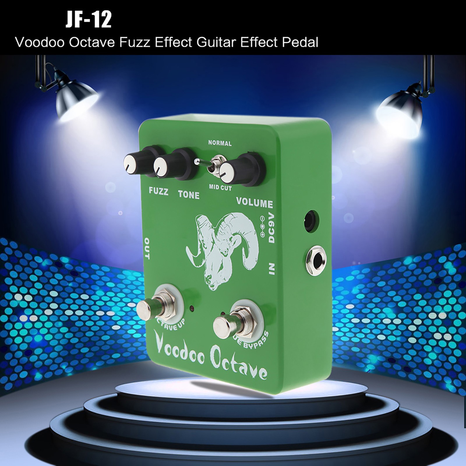 JF-12 Voodoo Octave Fuzz Effect Guitar Effect Pedal True Bypass
