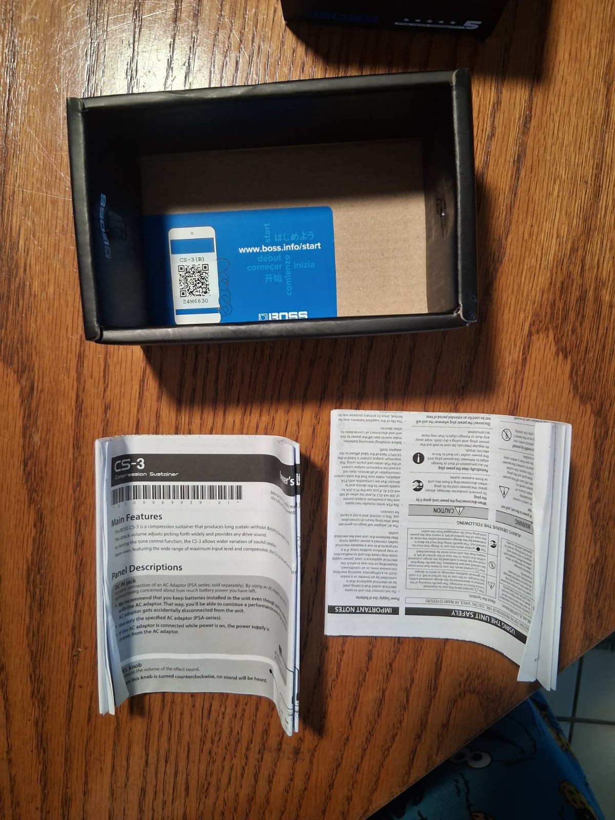 new open box boss cs-3 compression sustainer