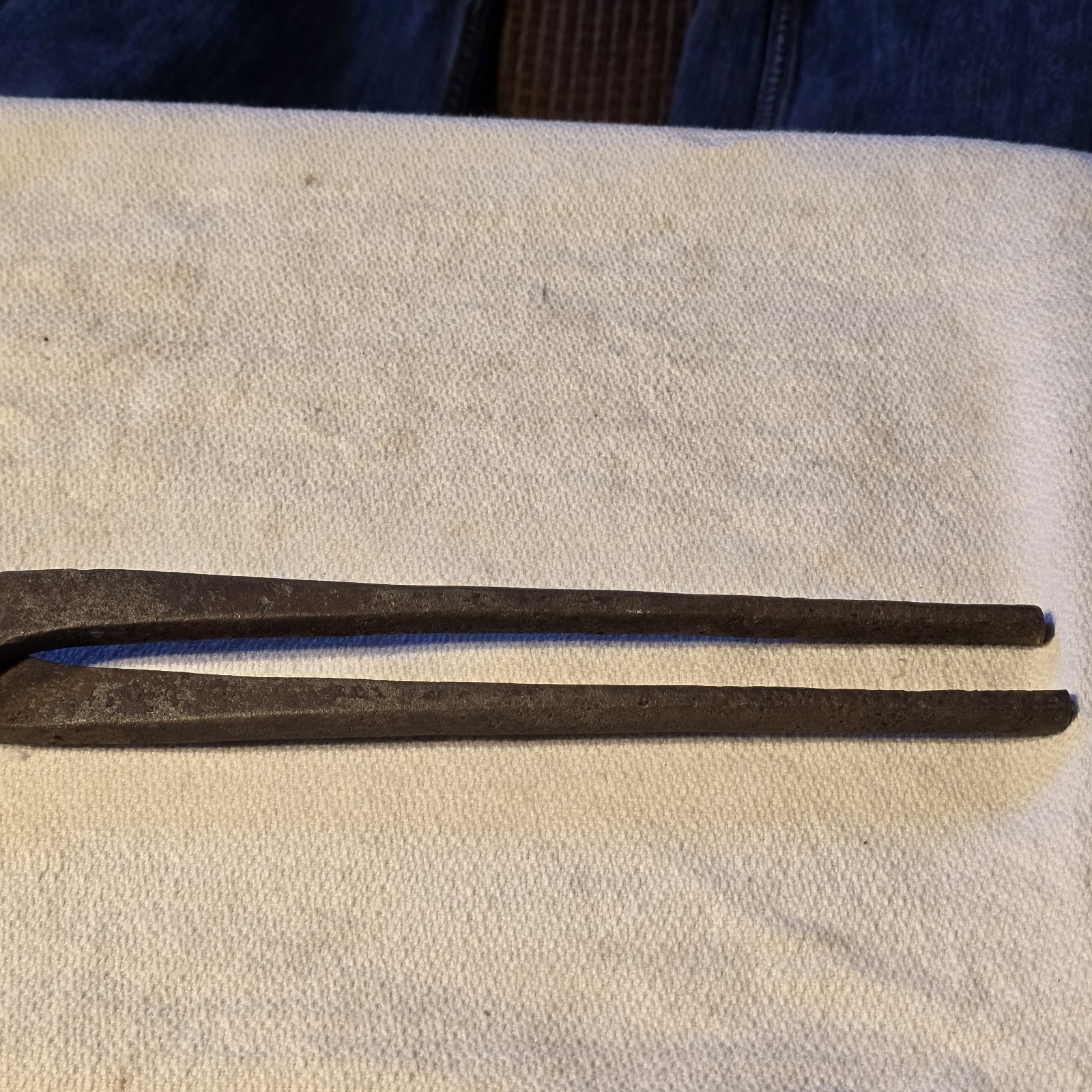 Antique Hand Forged Blacksmith Farrier Horseshoe Pull-Off 12” Primitive Forge
