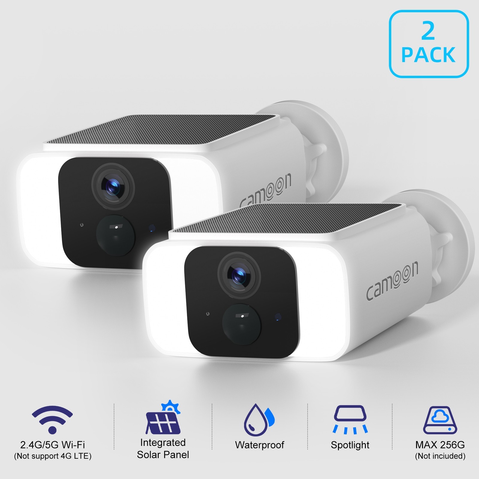 Dual Band WiFi6 Solar Battery Power Wireless Security Camera 4MP Outdoor camera