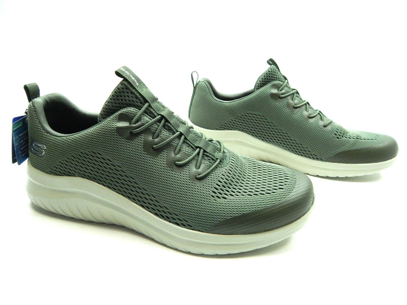 SKECHERS MEN'S ULTRA FLEX 2.0 KELMER OLIVE SHOES SIZE 13