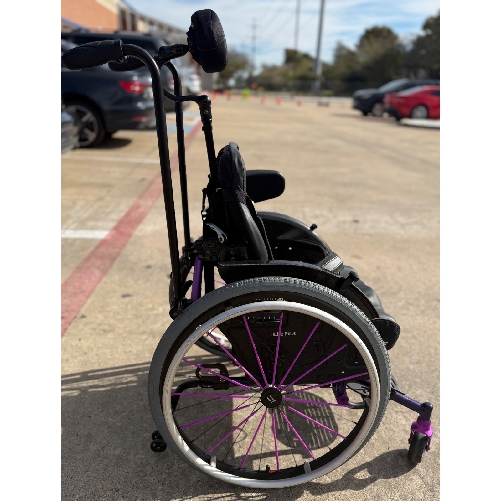 TiLite Pilot Pediatric Wheelchair Lightweight Carbon Fiber Accents