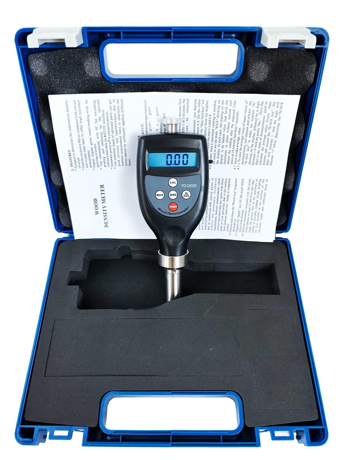 Wood Indentation Density Meter Digital Wood Densitometer with 0.01g/cm3~1.2g/cm3