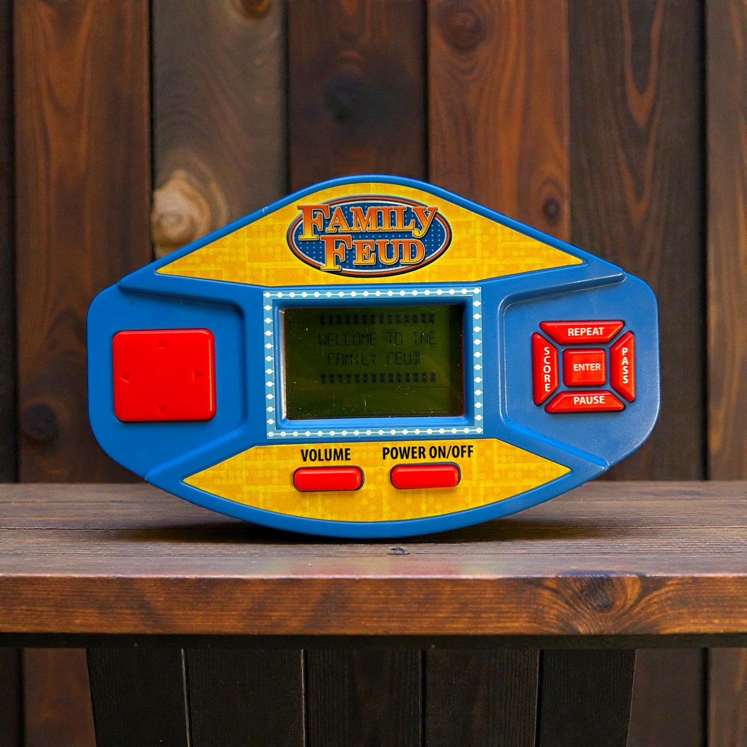 Family Feud Handheld Arcade Travel Game Fast 09528 Money Tested & Works