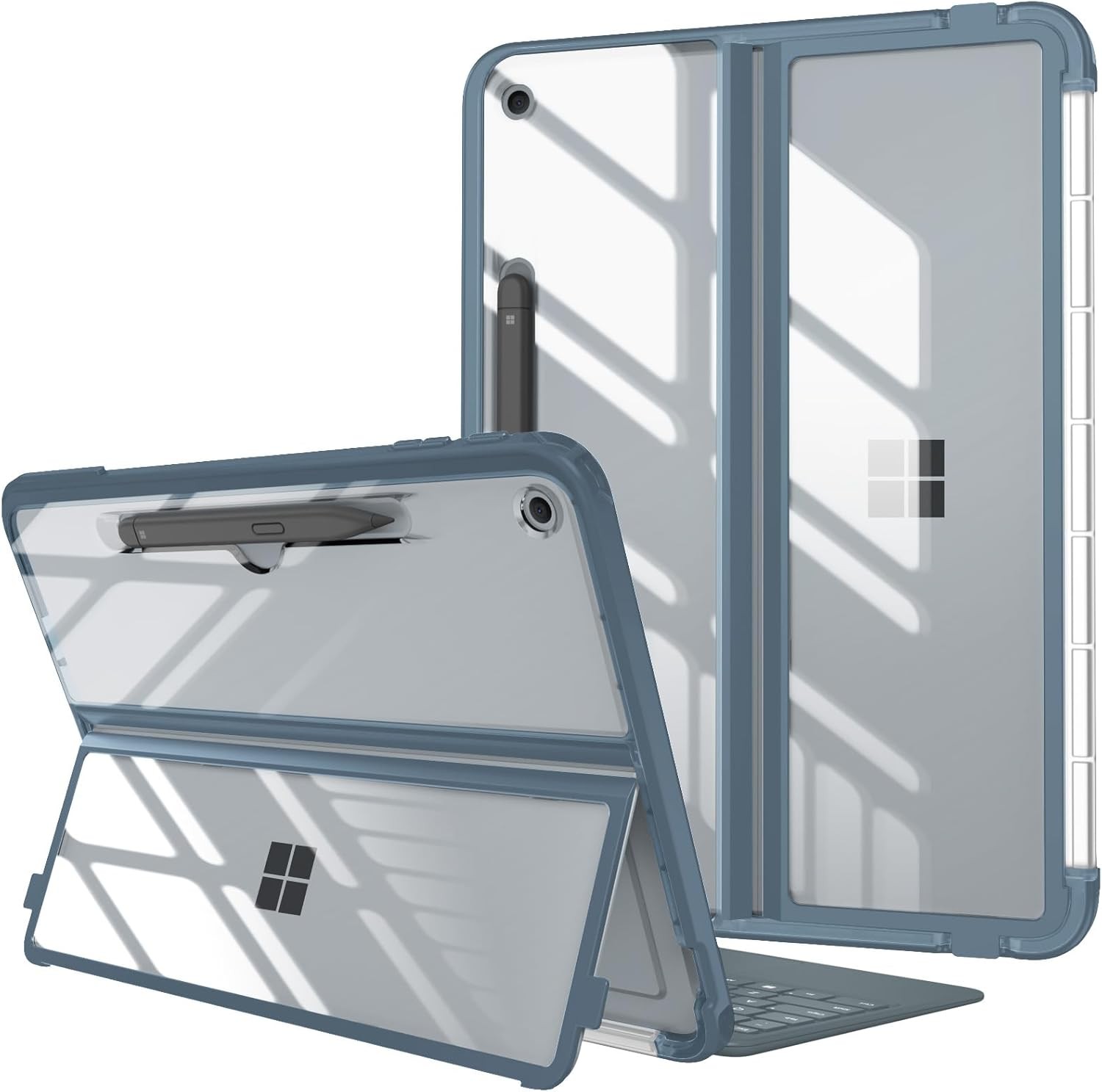 Hard Case for Microsoft Surface Pro 12 Inch 1st Edition 2025 Folio Rugged Cover