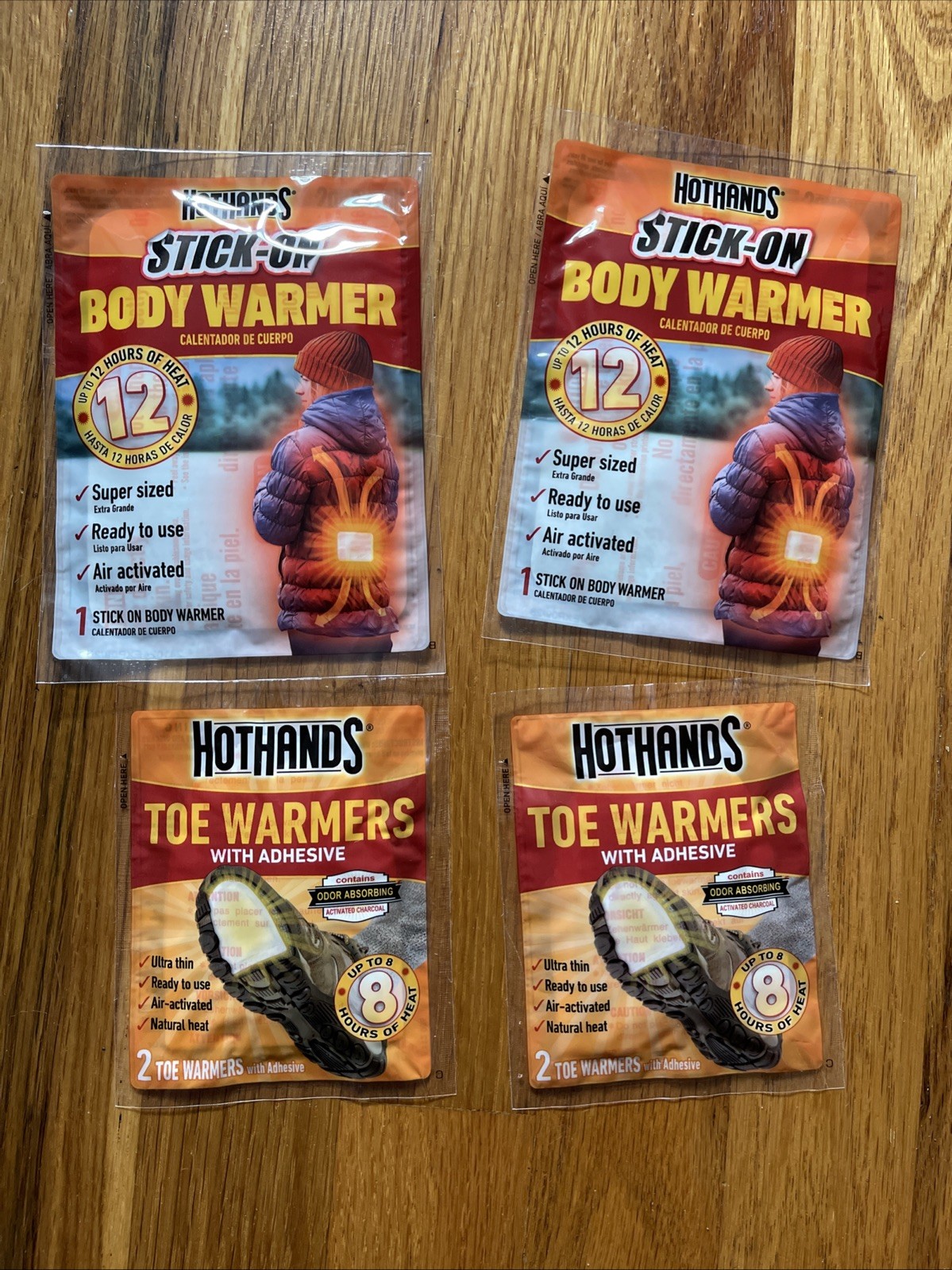 HotHands Toe Body Warmers  2 Person Up to 10 Hours of Heat Tailgate 🏈 ⚽️