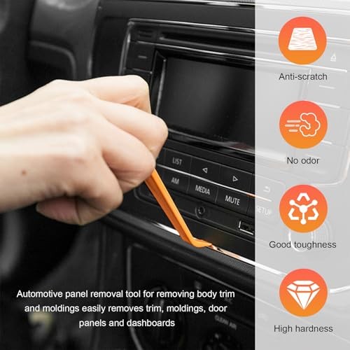 4 PCS Auto Trim Removal Tool Kit, No Scratch Removal Installer Pry Tools for
