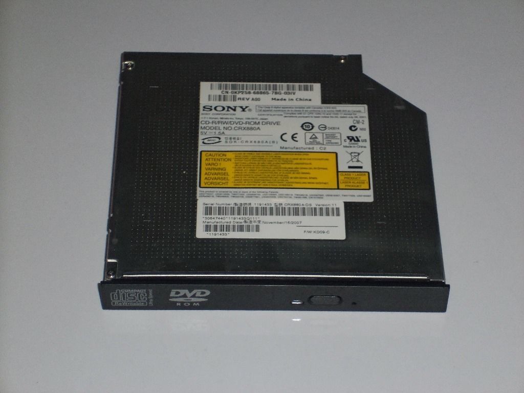 GENUINE OEM SONY 0KP258 KP258 CRX880A DVD CDRW MEDIA DRIVE Tested Good Warranty