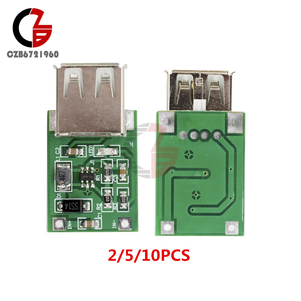 2/5/10PCS USB Mobile Power Supply 0.9V-5V To 5V 600MA Step Up Booster Module