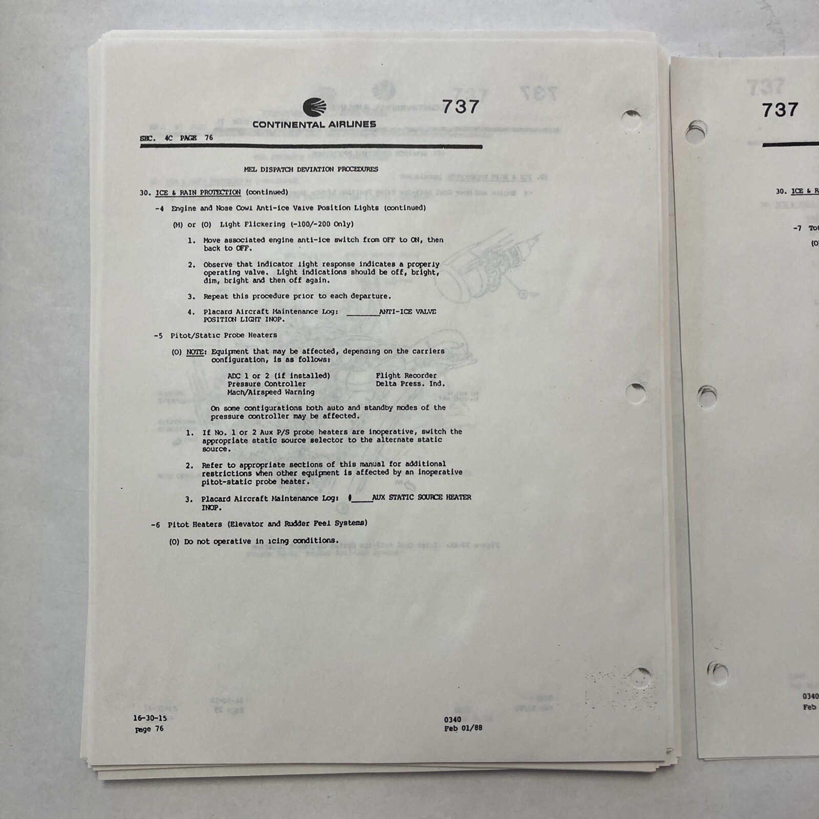 Boeing 737 Minimum Equipment List (MEL)