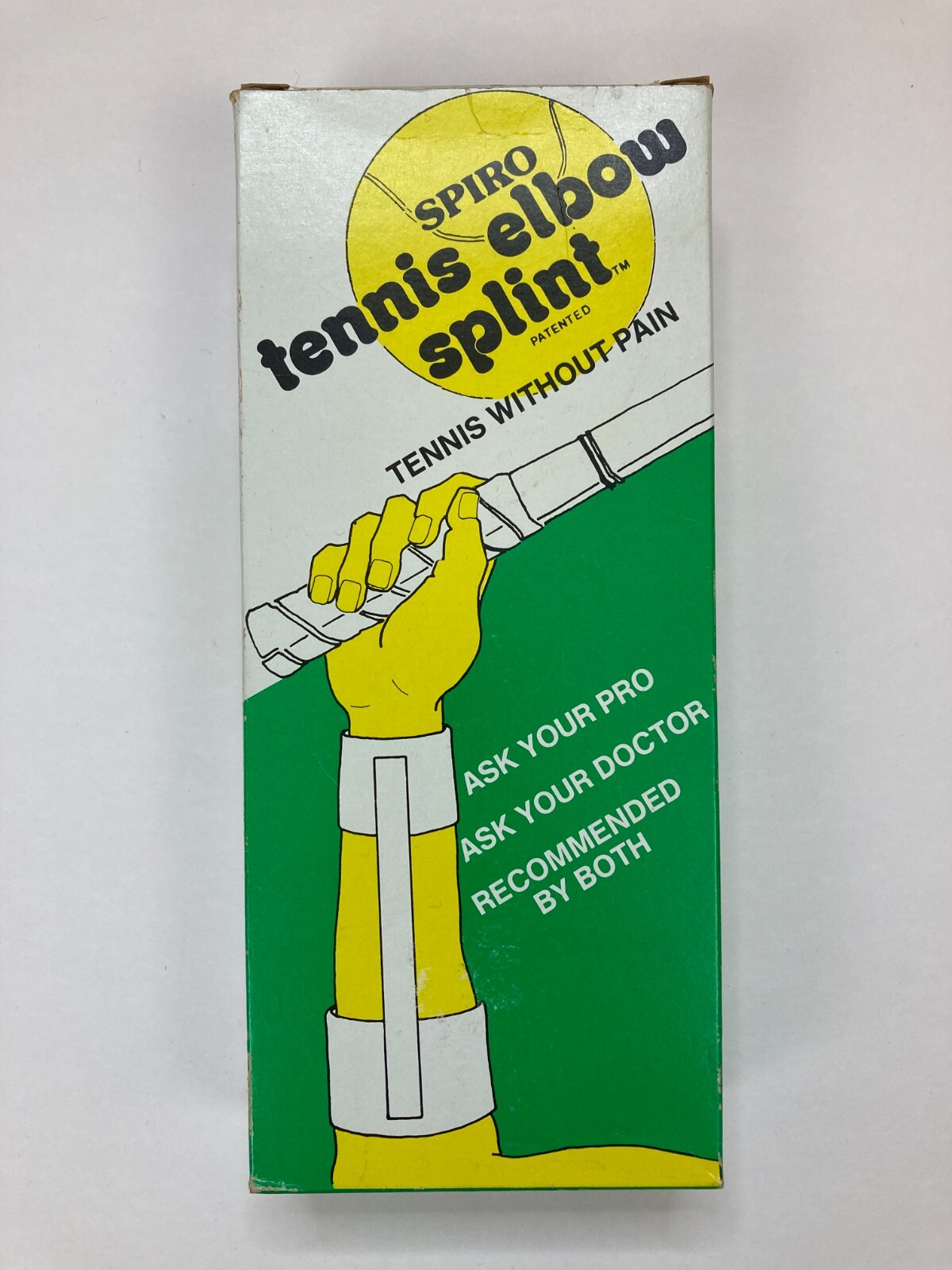 Vintage Spiro Tennis Elbow Brace Support Splint Arm Sleeve Joint Pain Small