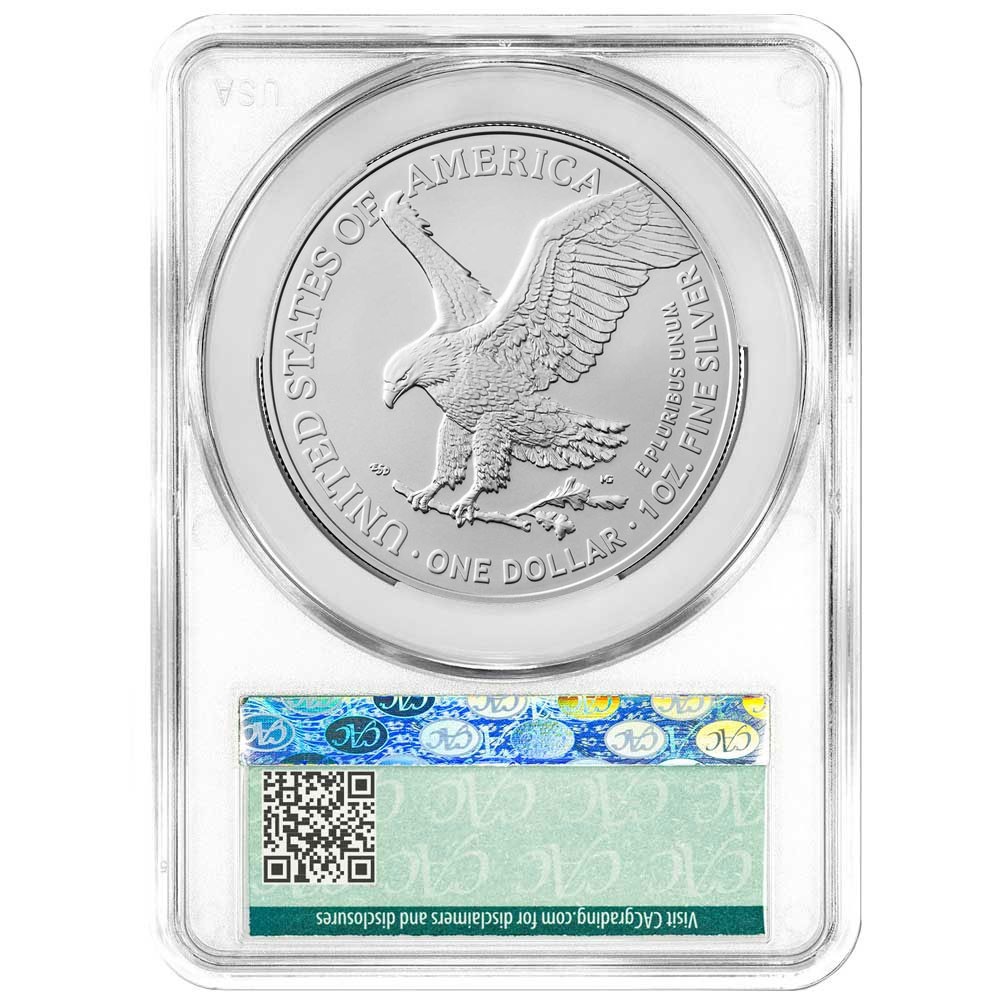 2026 $1 American Silver Eagle CACG MS70 First Delivery