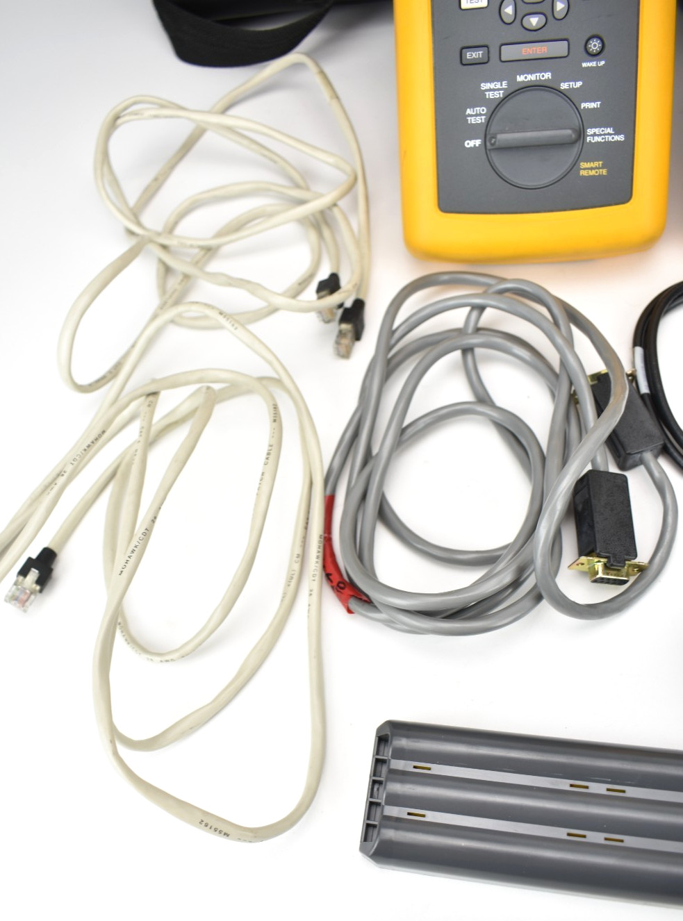 Fluke DSP-100 LAN CableMeter Kit w/ DSP-SR Smart Remote Cases Battery Cables