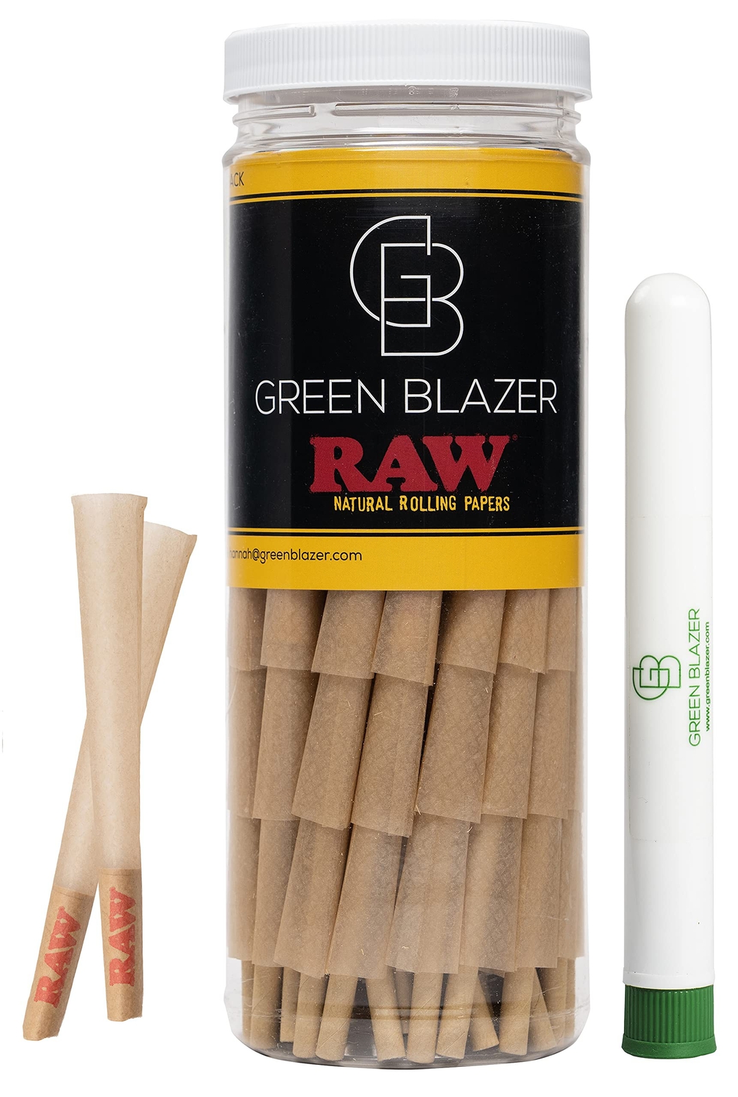 RAW Cones Black 1 1/4 Size: 50 Pack