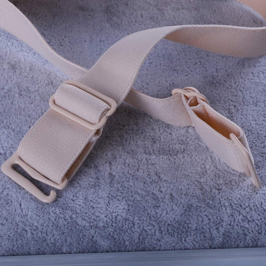 3 Pairs Elastic Adjustable Bra Strap Replacement Removable, 12mm Width Band