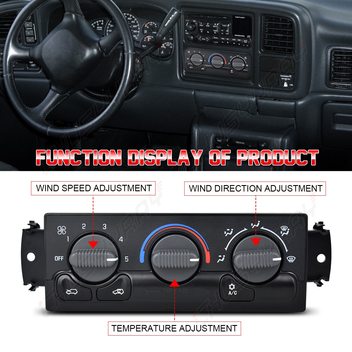AC Heater Climate Control Module For 1999 2000-2002 Chevy Silverado 1500 2500